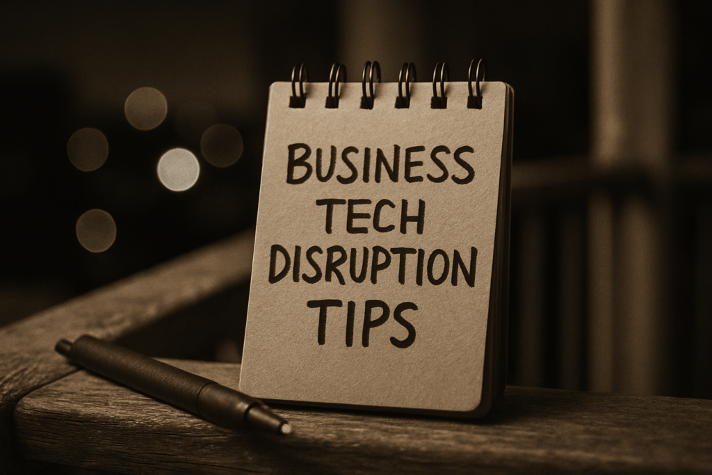tech disruption lessons for business