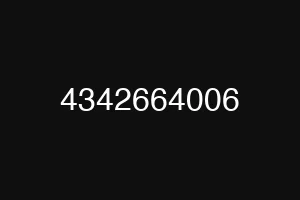 4342664006