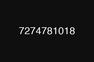 7274781018